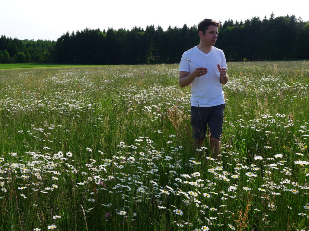 Holger Loritz in der Projektfläche 